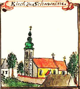 Kirch zu Schawaine - Kościół, widok ogólny